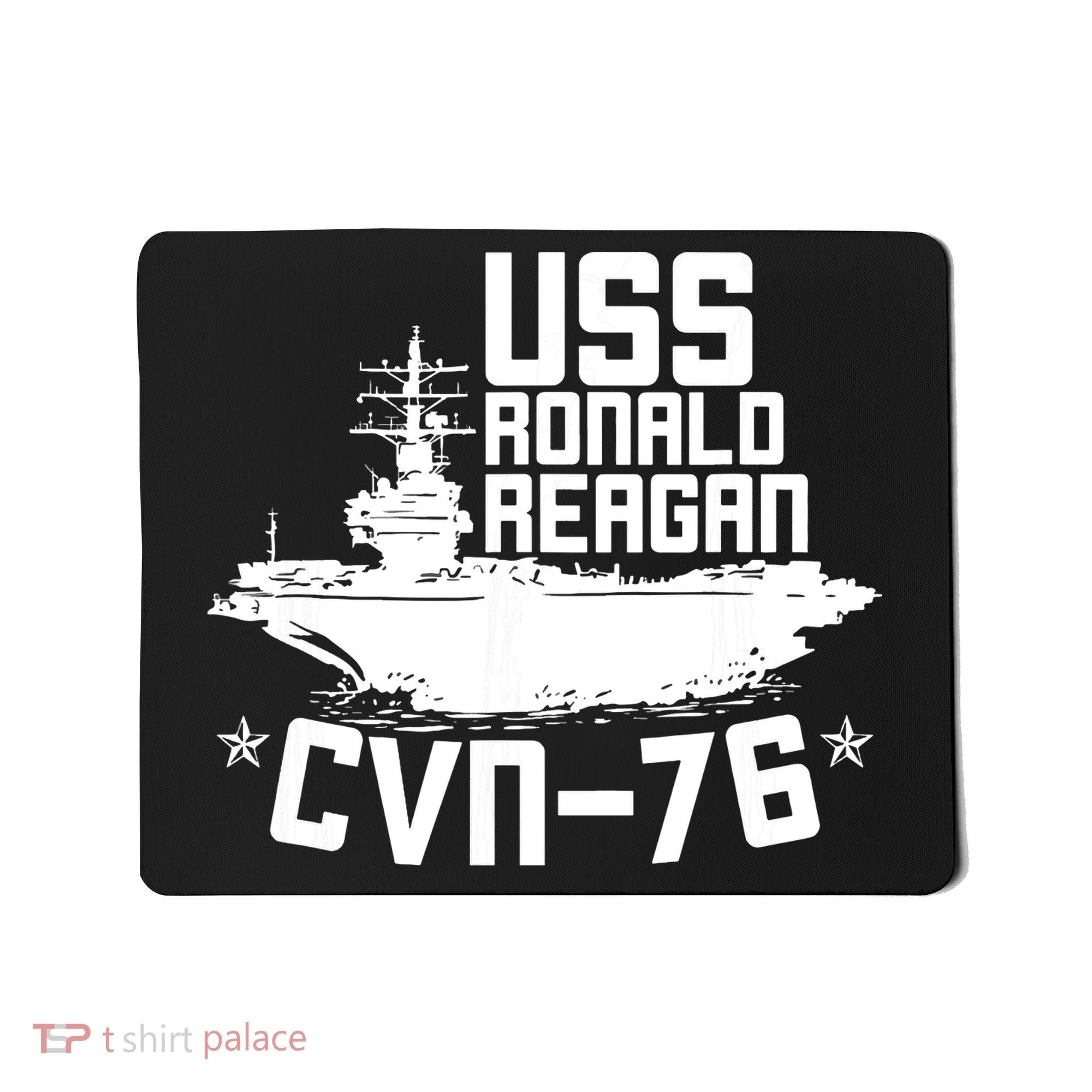 Uss Ronald Regan Cvn76 Aircraft Carrier For A Veteran Mousepad