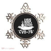 Uss Ronald Regan Cvn76 Aircraft Carrier For A Veteran Ornament thumb 0