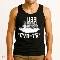 Uss Ronald Regan Cvn76 Aircraft Carrier For A Veteran Tank Top thumb 3