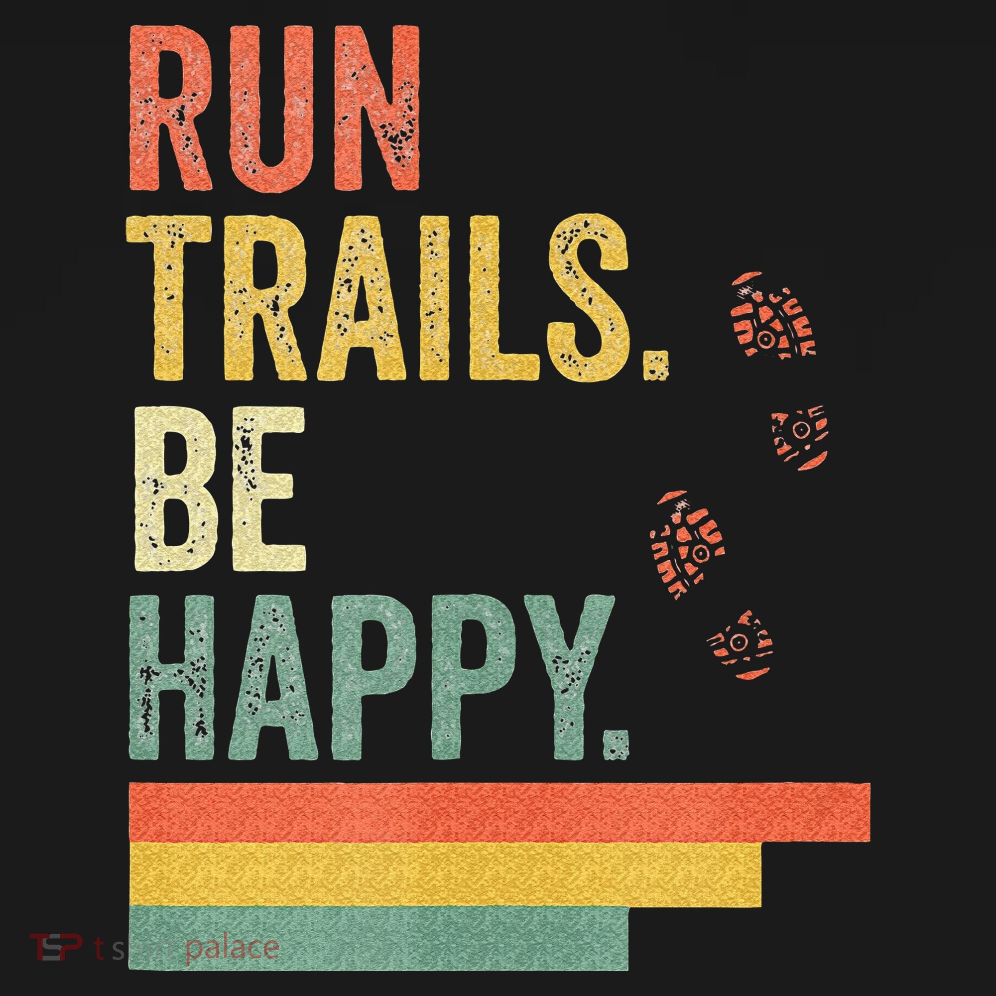 Ultra Runner Running Gift Vintage Run Trails Be Happy Baby Bodysuit
