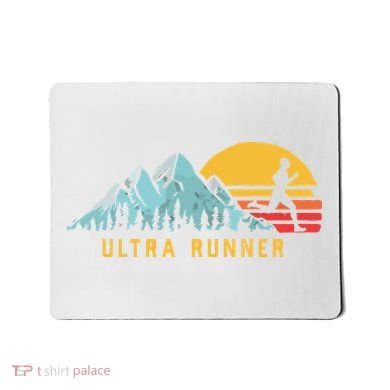 Ultra Runner Retro Style Vintage UltraMarathon Mousepad