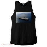 Uss Ronald Reagan Ladies PosiCharge Tri-Blend Wicking Tank thumb 0