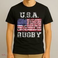 USA Rugby Shirts For Men Women Kids American Flag T-Shirt thumb 3