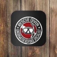 Underwater Response Sprcialist Under Water Rescue Diver Coaster thumb 0