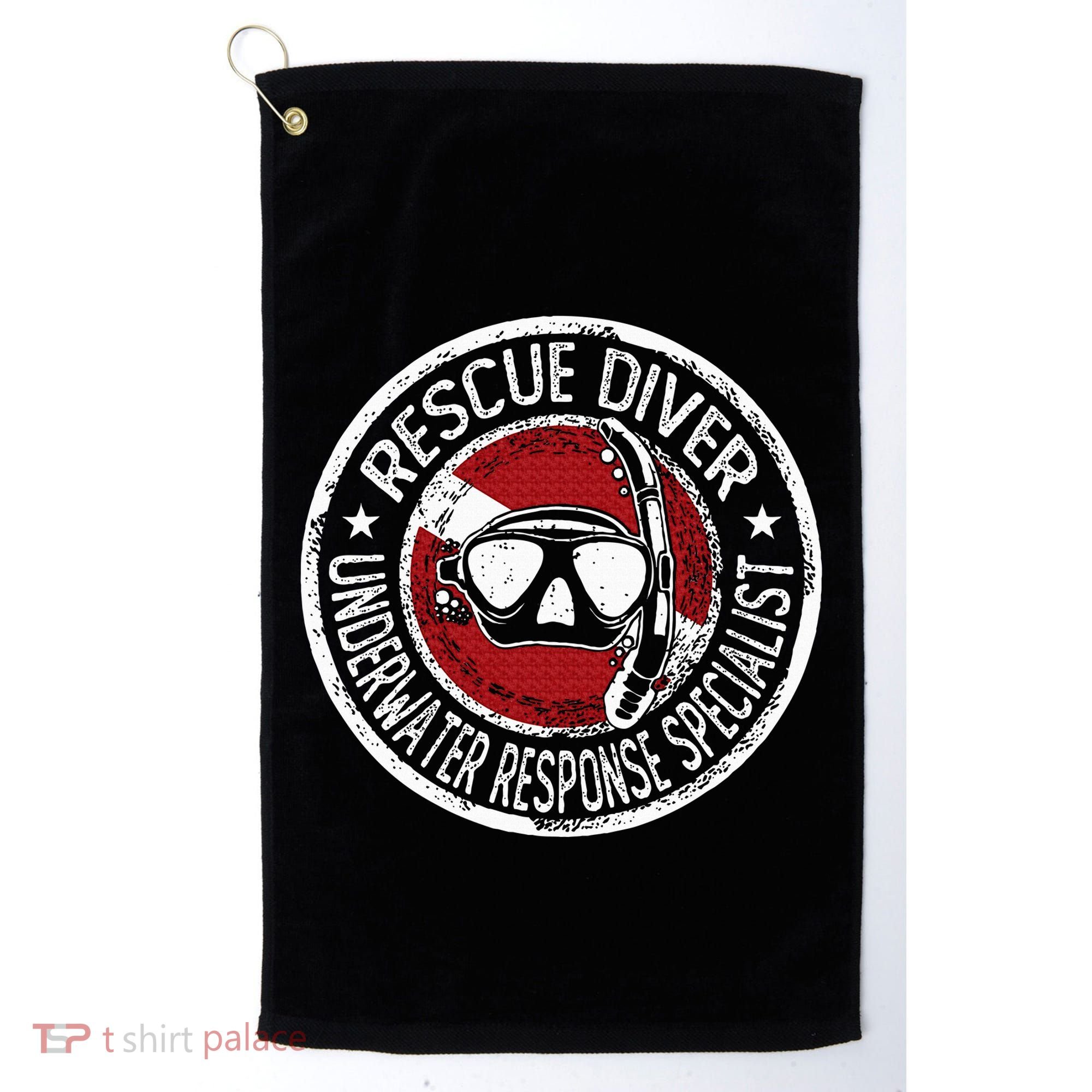 Underwater Response Sprcialist Under Water Rescue Diver Golf Towel