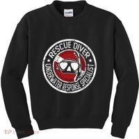Underwater Response Sprcialist Under Water Rescue Diver Kids Sweatshirt thumb 0