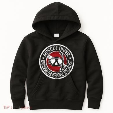 Underwater Response Sprcialist Under Water Rescue Diver Kids Hoodie