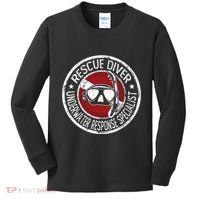 Underwater Response Sprcialist Under Water Rescue Diver Kids Long Sleeve Shirt thumb 0
