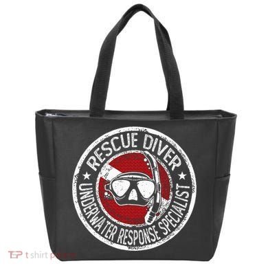 Underwater Response Sprcialist Under Water Rescue Diver Tote Bag