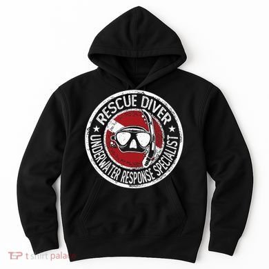 Underwater Response Sprcialist Under Water Rescue Diver Hoodie
