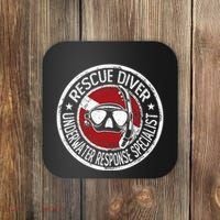 Underwater Response Sprcialist Under Water Rescue Diver Coaster thumb 0
