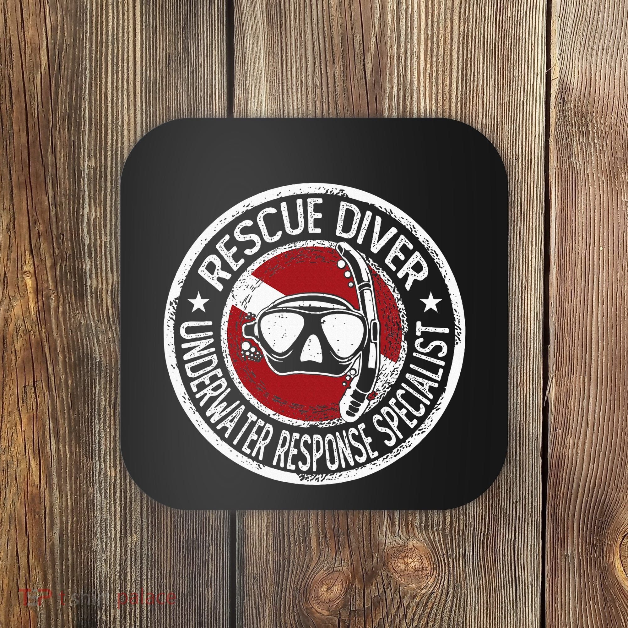 Underwater Response Sprcialist Under Water Rescue Diver Coaster