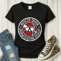 Underwater Response Sprcialist Under Water Rescue Diver Women's T-Shirt thumb 3