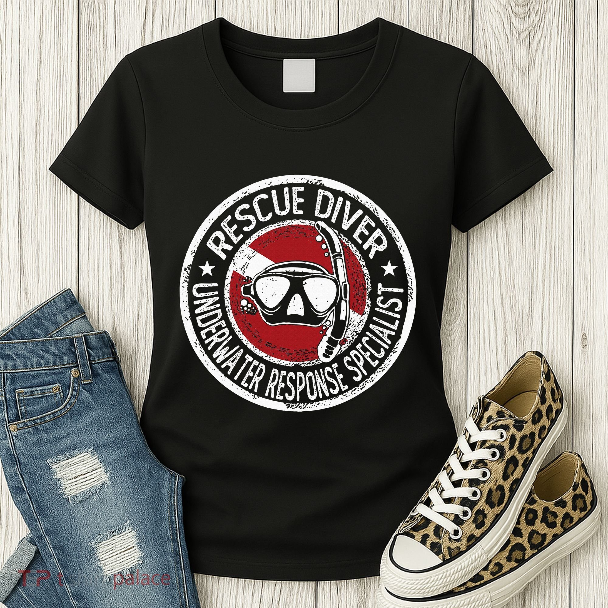 Underwater Response Sprcialist Under Water Rescue Diver Women's T-Shirt