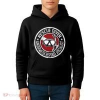 Underwater Response Sprcialist Under Water Rescue Diver Kids Hoodie thumb 4