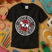 Underwater Response Sprcialist Under Water Rescue Diver Kids T-Shirt thumb 3