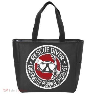 Underwater Response Sprcialist Under Water Rescue Diver Tote Bag