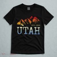 Utah Retro Sunset Vintage Mountain Home Est 1896 Cool Hiking T-Shirt thumb 5