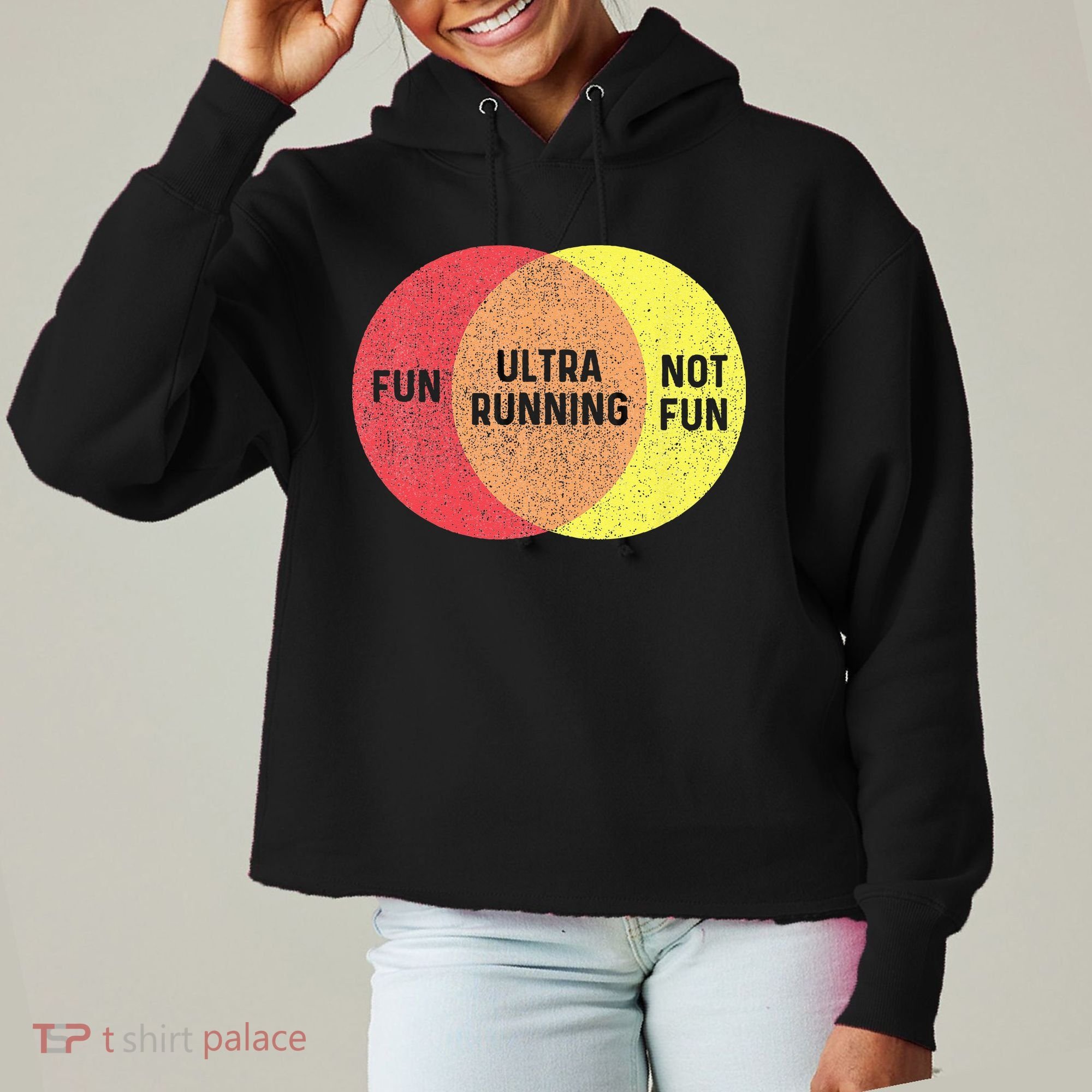Ultra Running Trail Runner Finisher Ultra Marathon Ladies Heavyweight Boxy Pullover Hoodie