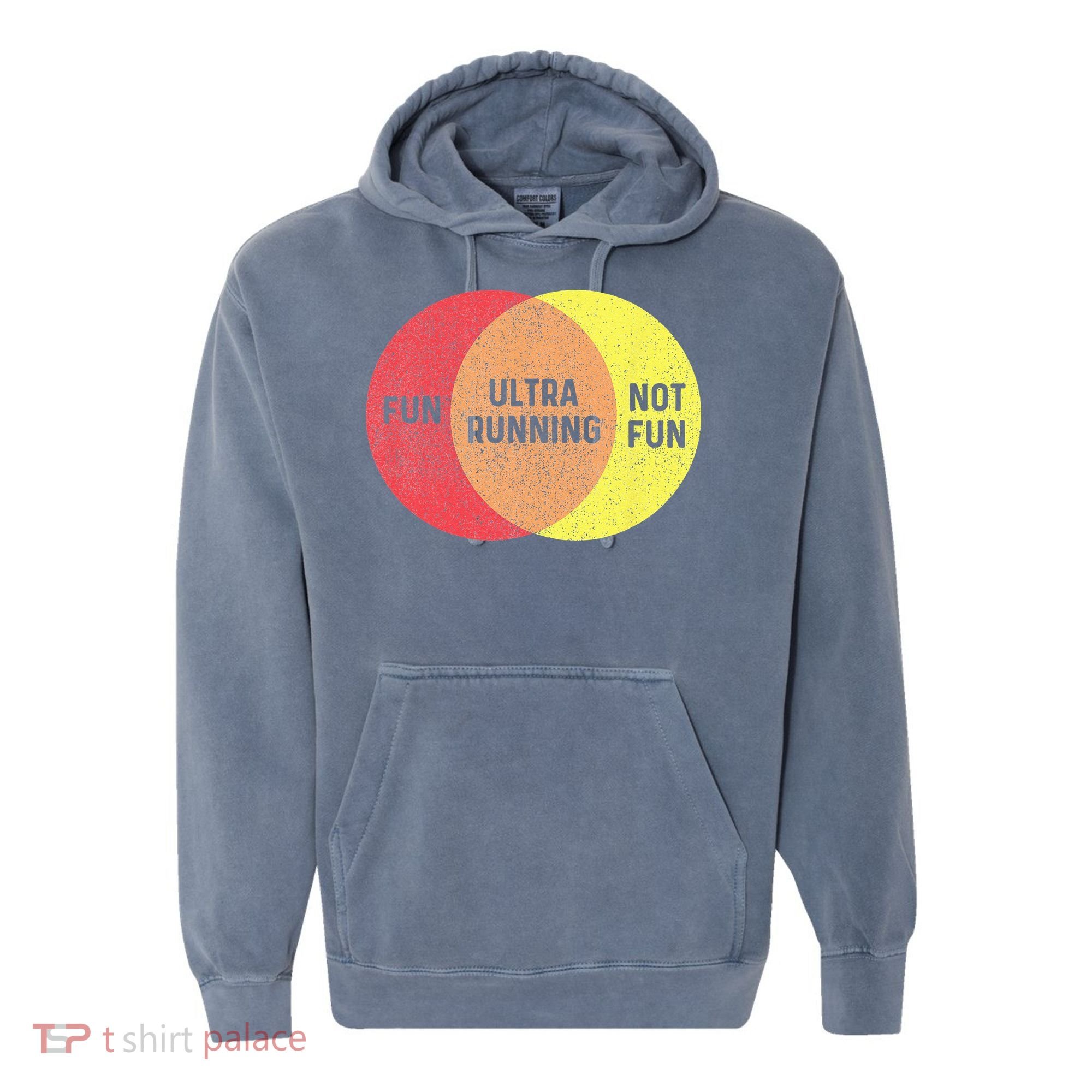 Ultra Running Trail Runner Finisher Ultra Marathon Comfort Colors Garment-Dyed Hooded Sweatshirt