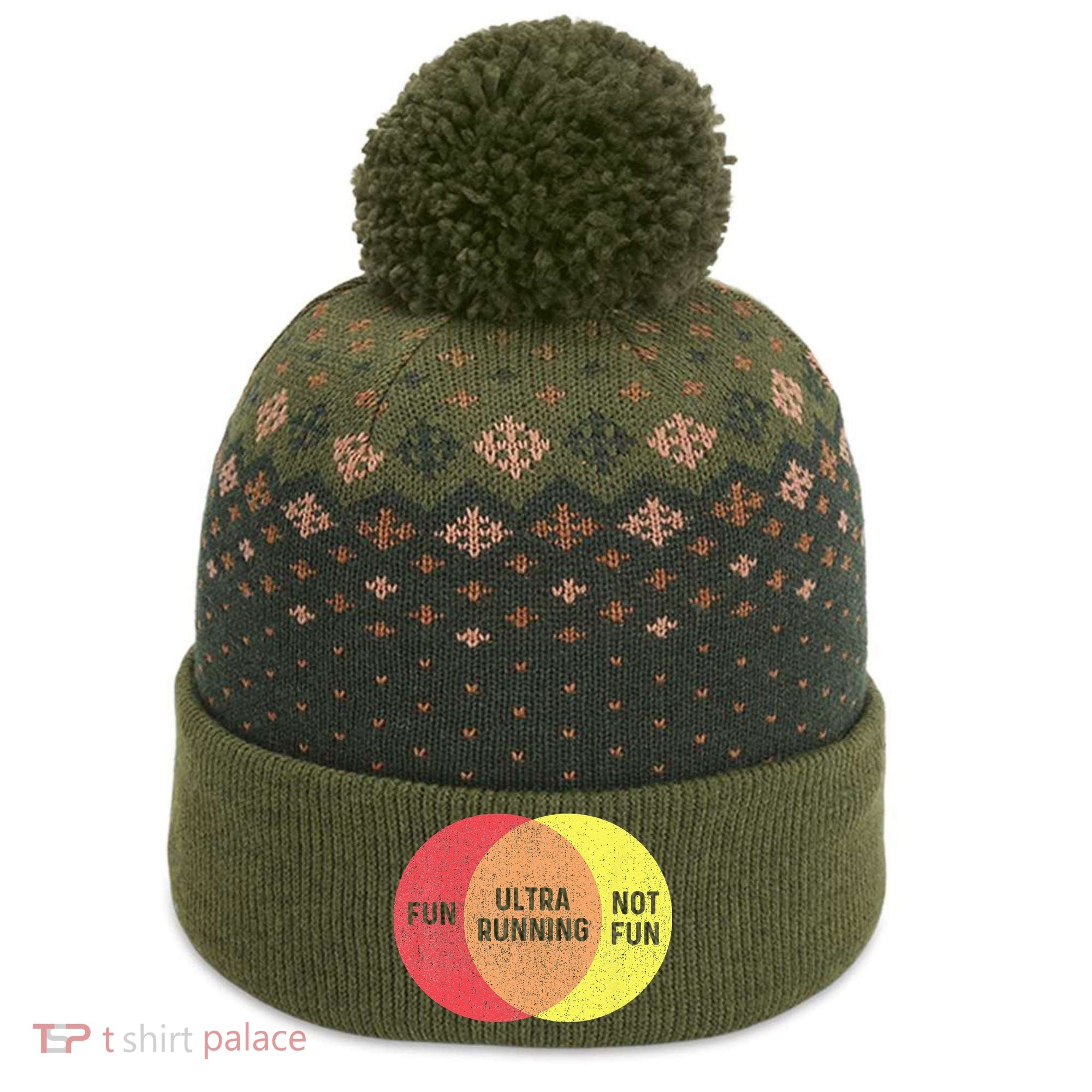 Ultra Running Trail Runner Finisher Ultra Marathon The Baniff Cuffed Pom Beanie