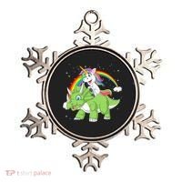 Unicorn Riding Triceratops Dinosaur Ornament thumb 0