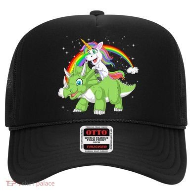 Unicorn Riding Triceratops Dinosaur Hat