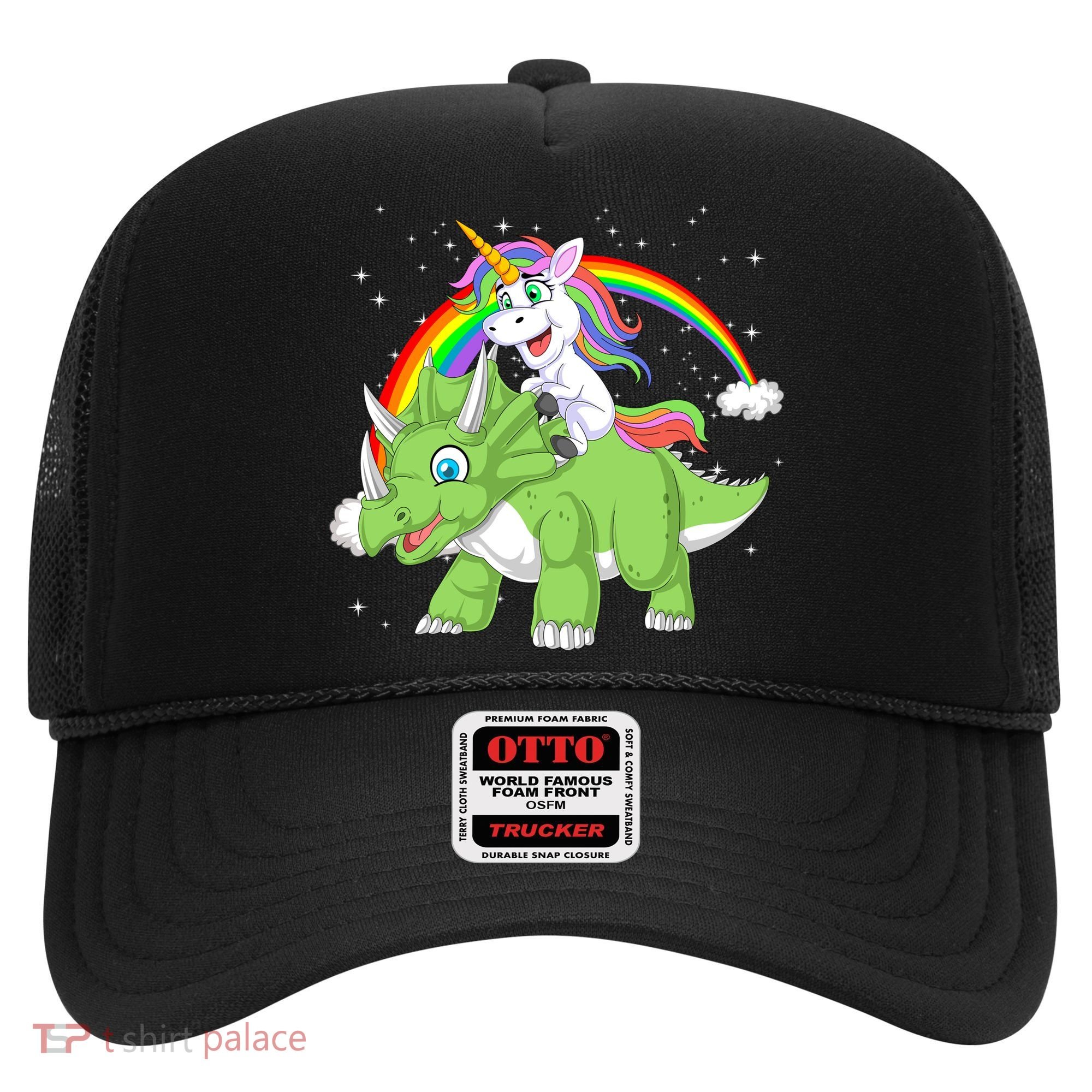 Unicorn Riding Triceratops Dinosaur Hat