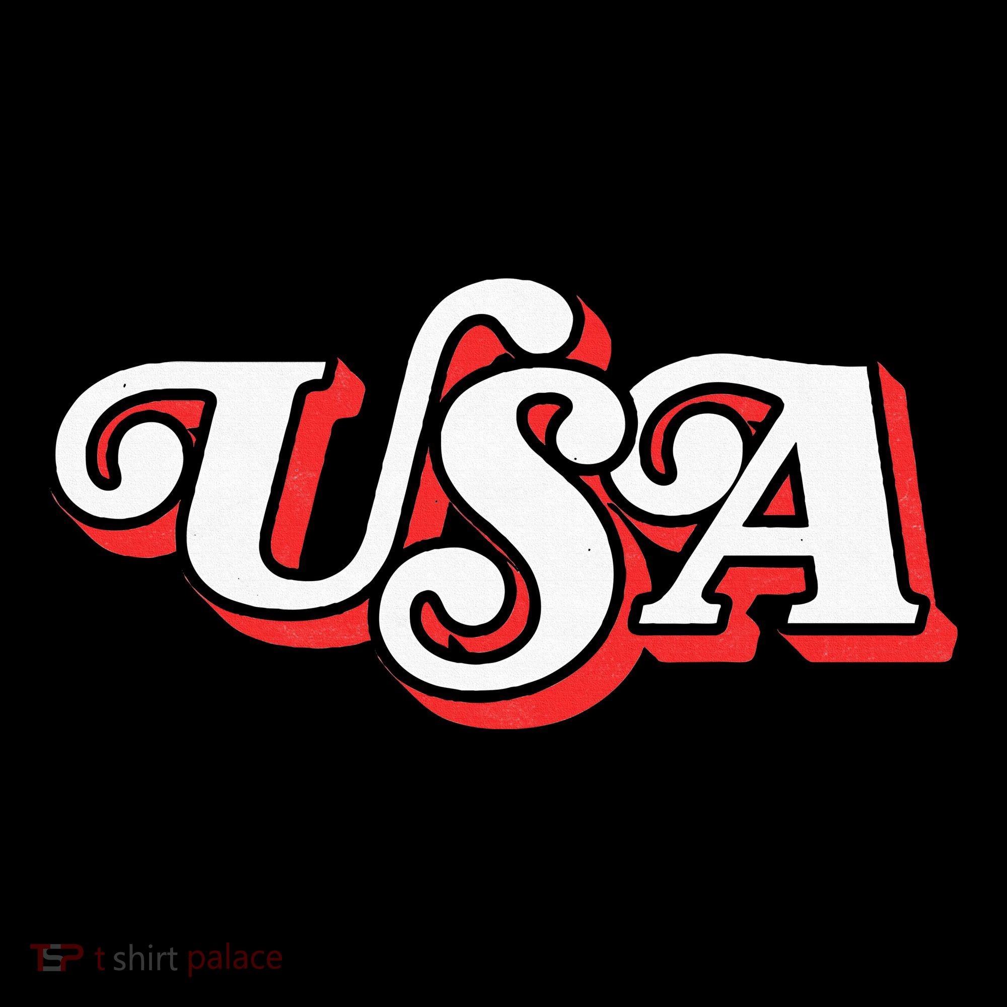 Usa Retro Typography Patriotic Women's Hoodie