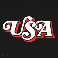 Usa Retro Typography Patriotic Women's T-Shirt thumb 6