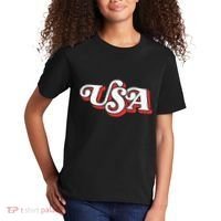 Usa Retro Typography Patriotic Kids T-Shirt thumb 2
