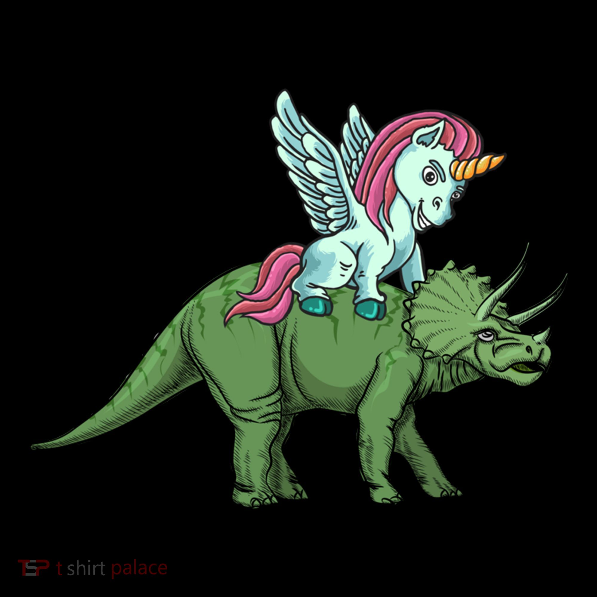 Unicorn Riding Triceratops Funny Dinosaurs Cool Gift Women's Hoodie