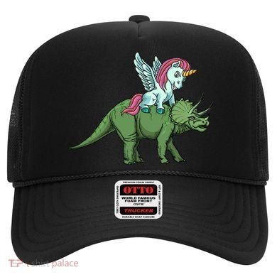 Unicorn Riding Triceratops Funny Dinosaurs Cool Gift Hat
