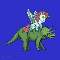 Unicorn Riding Triceratops Funny Dinosaurs Cool Gift Mousepad thumb 1