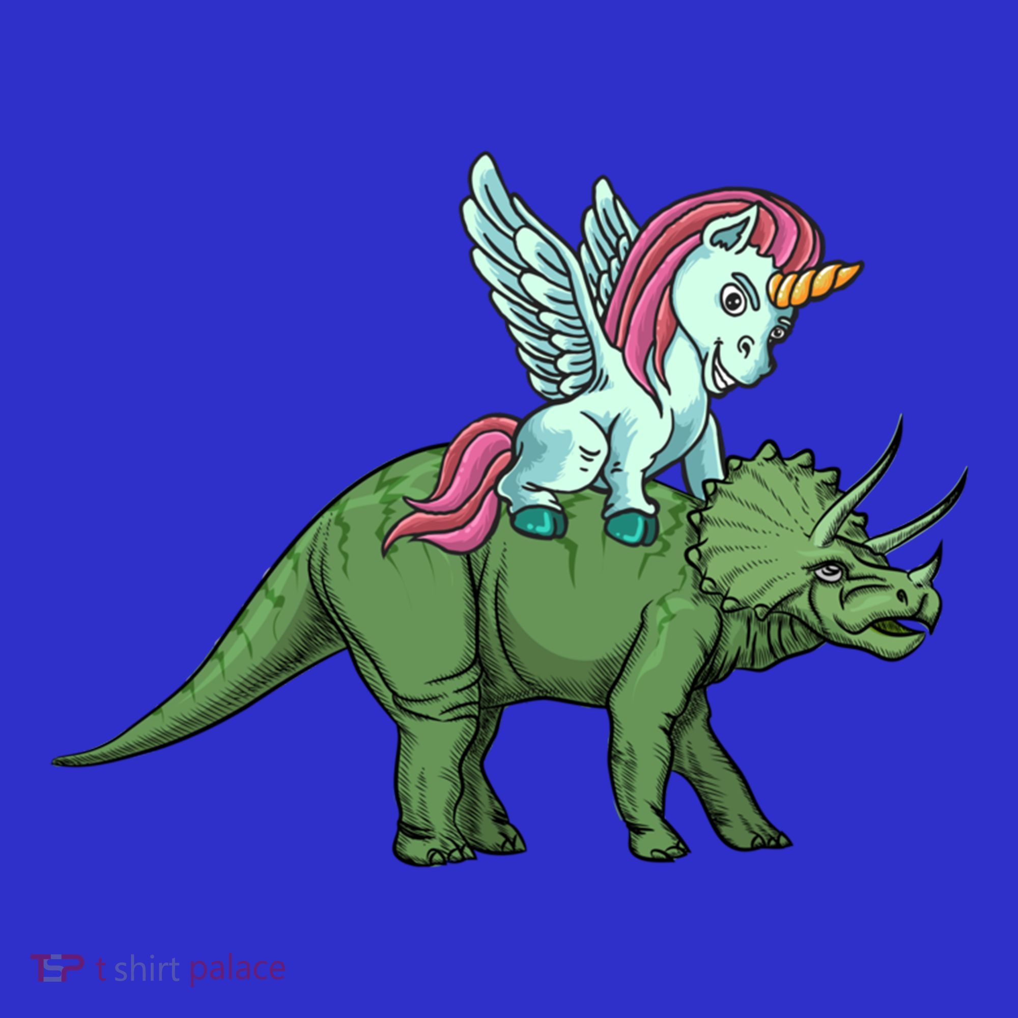 Unicorn Riding Triceratops Funny Dinosaurs Cool Gift Women's Tank Top
