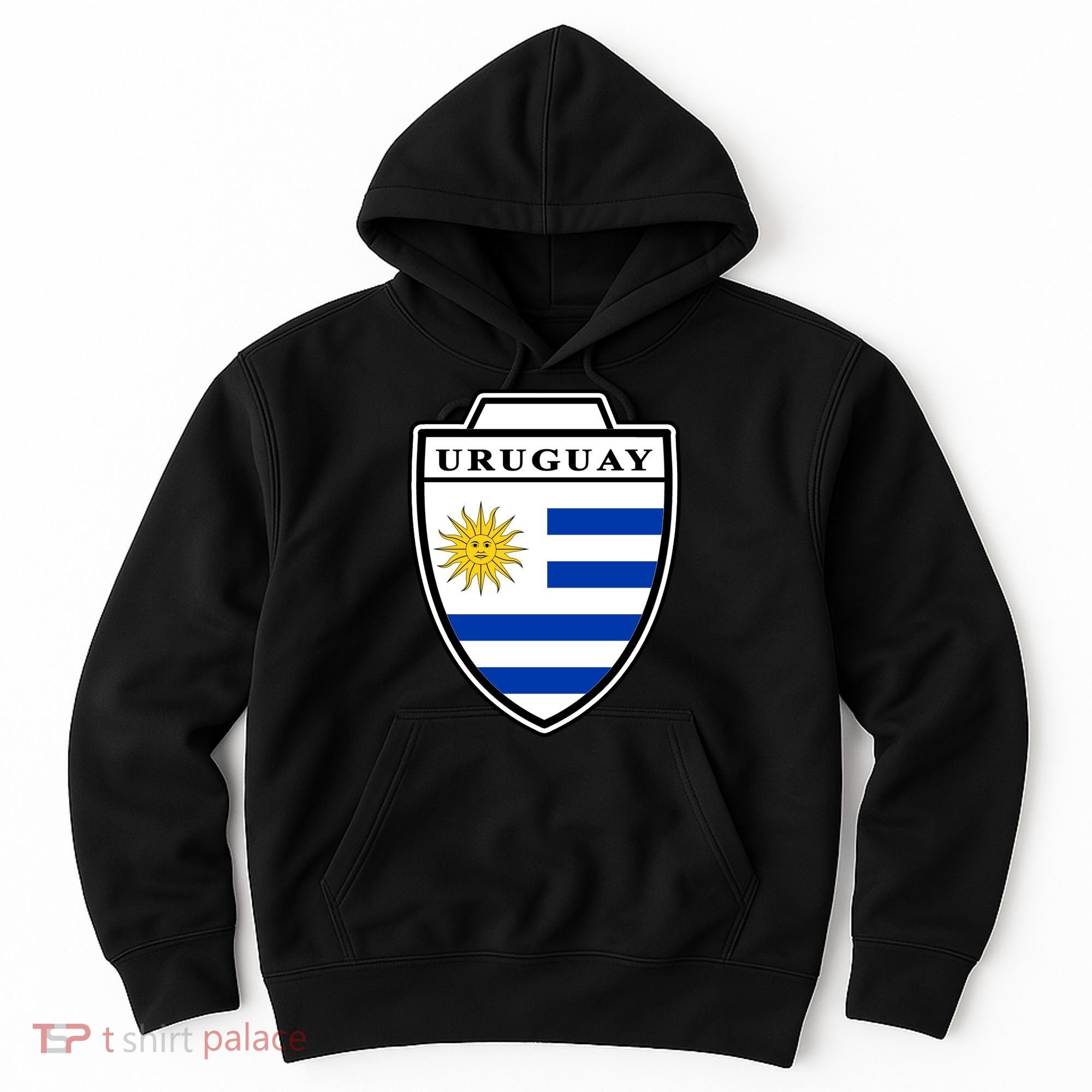 Uruguay Country Soccer Crest Hoodie