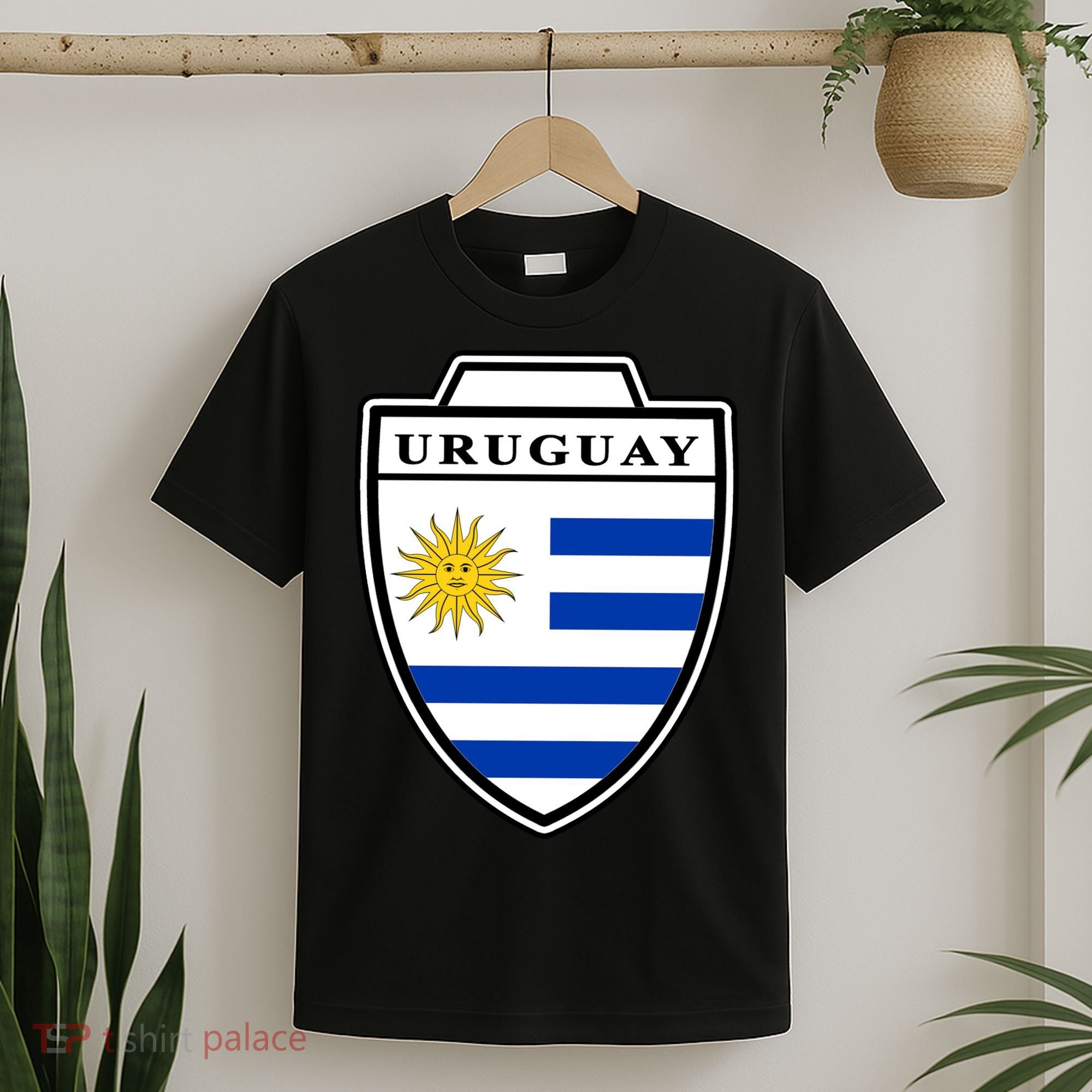 Uruguay Country Soccer Crest T-Shirt