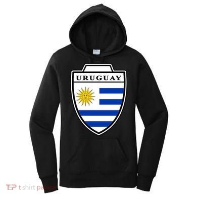 Uruguay Country Soccer Crest Women's Hoodie