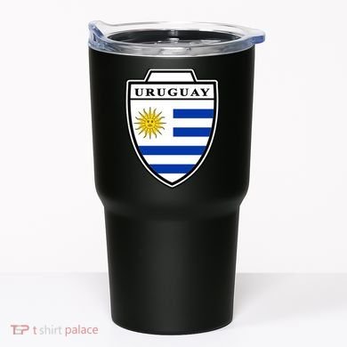 Uruguay Country Soccer Crest Tumbler