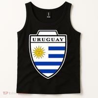 Uruguay Country Soccer Crest Tank Top thumb 2