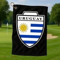 Uruguay Country Soccer Crest Golf Towel thumb 1