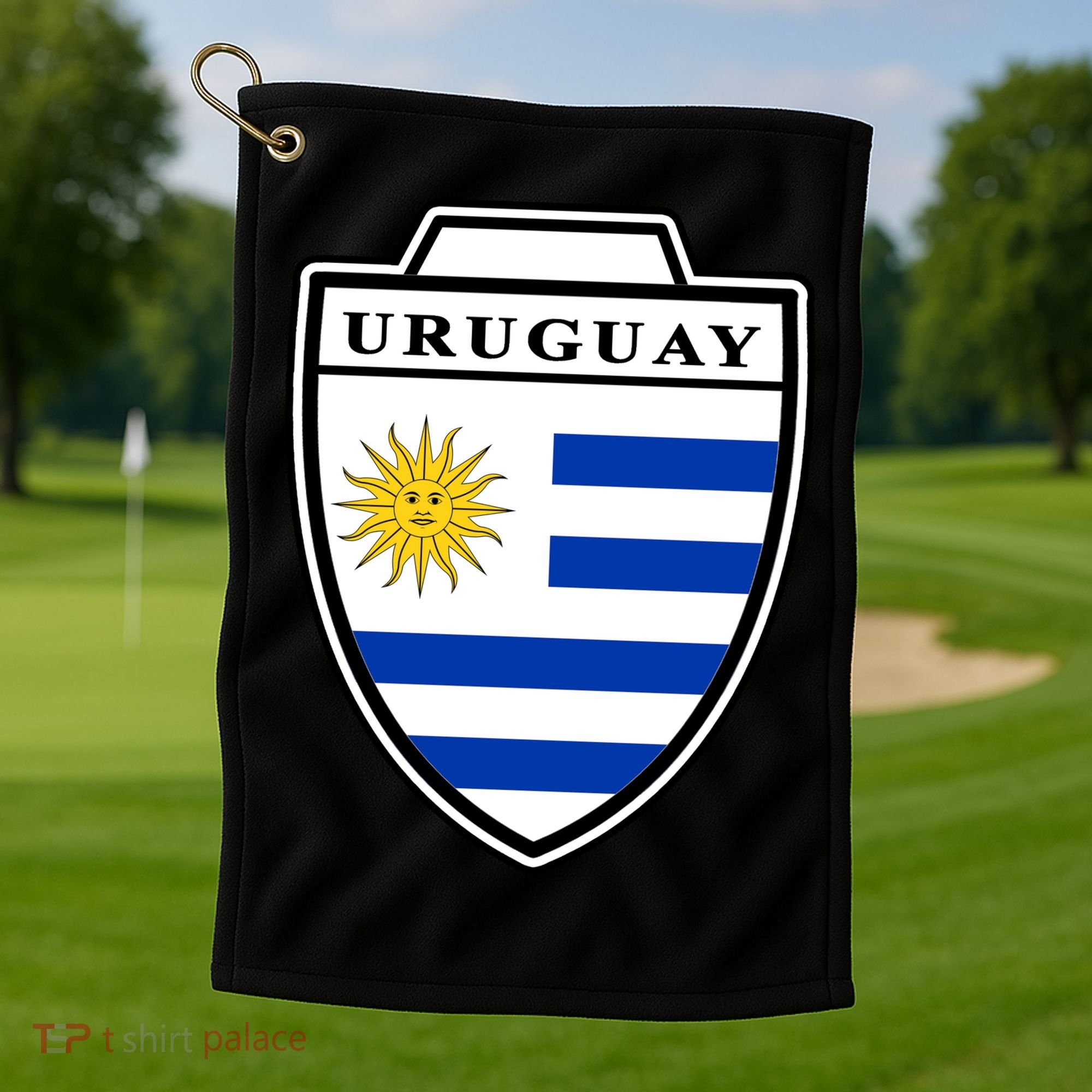 Uruguay Country Soccer Crest Golf Towel