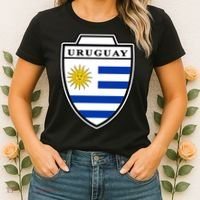 Uruguay Country Soccer Crest Women's T-Shirt thumb 2