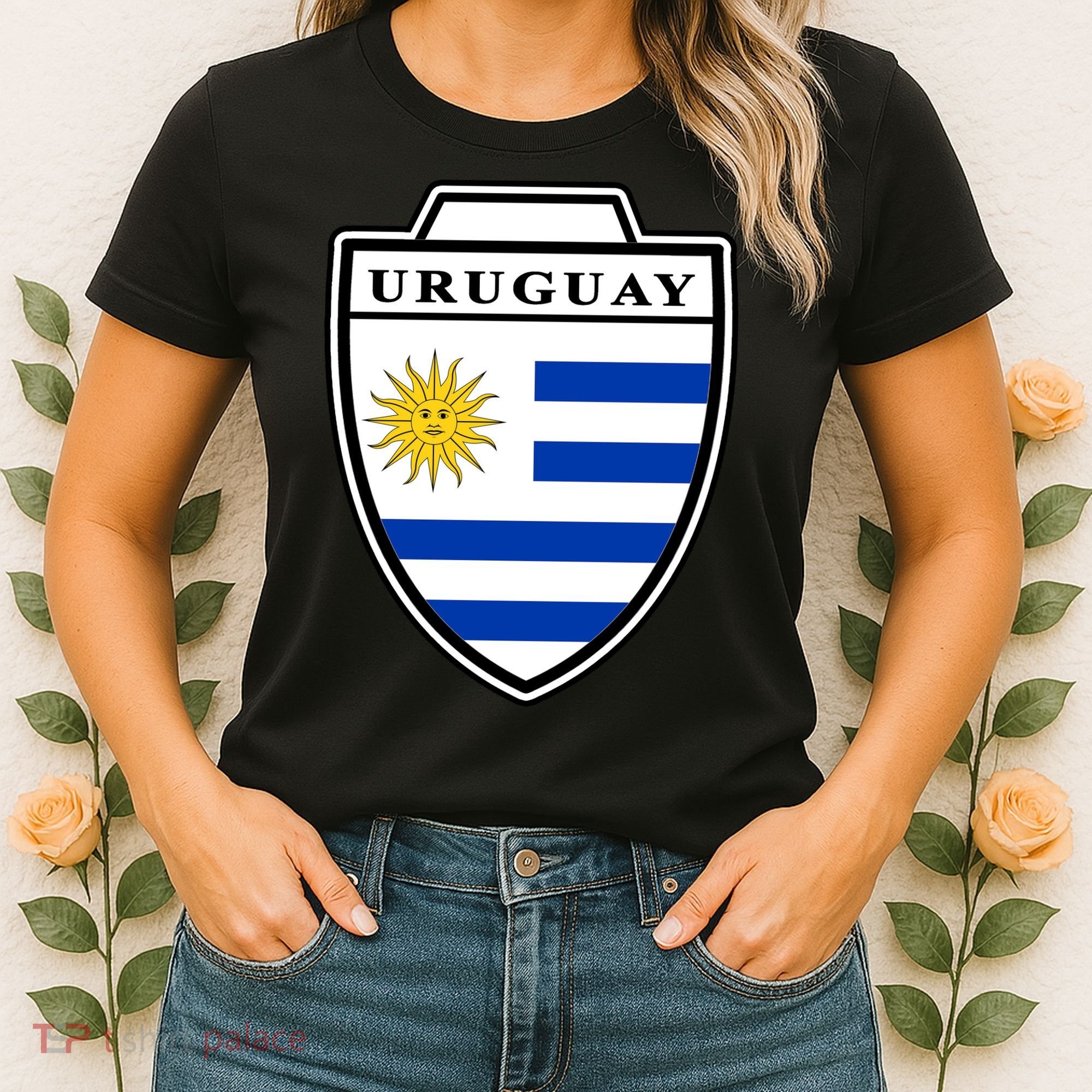 Uruguay Country Soccer Crest Women's T-Shirt