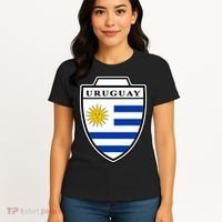 Uruguay Country Soccer Crest Women's T-Shirt thumb 4