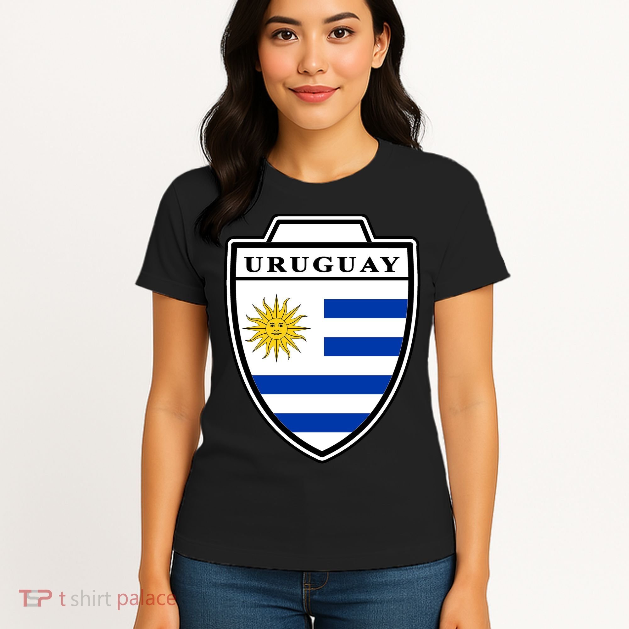 Uruguay Country Soccer Crest Women's T-Shirt