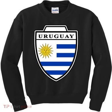 Uruguay Country Soccer Crest Kids Sweatshirt