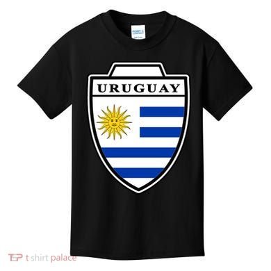 Uruguay Country Soccer Crest Kids T-Shirt
