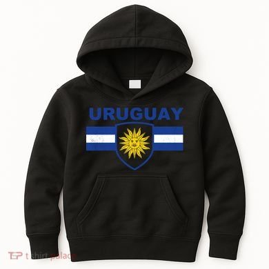 Uruguay shield style Kids Hoodie