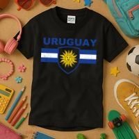 Uruguay shield style Kids T-Shirt thumb 3